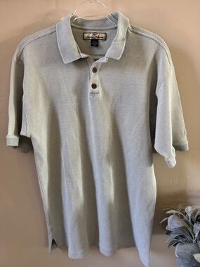 Tommy Bahama Light Sage Green Short Sleeve Polo